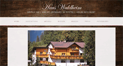 Desktop Screenshot of haus-waldheim.at