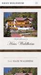 Mobile Screenshot of haus-waldheim.at